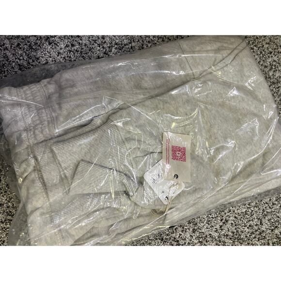 Free People x Hatch Warm Up Jumpsuit, Maternity Size S, Hooded Heather Gray - Picture 3 of 5